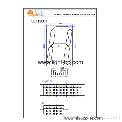12 Inches Large Size Seven Segment Led Numeric Displays For Indoor Or Semi-outdoor Use 